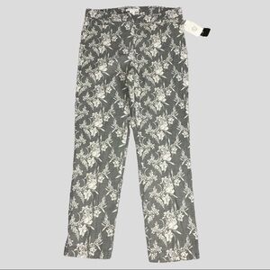 Linda Mathews NWT Pique Print Pants Womens Large High Waist Stretchy